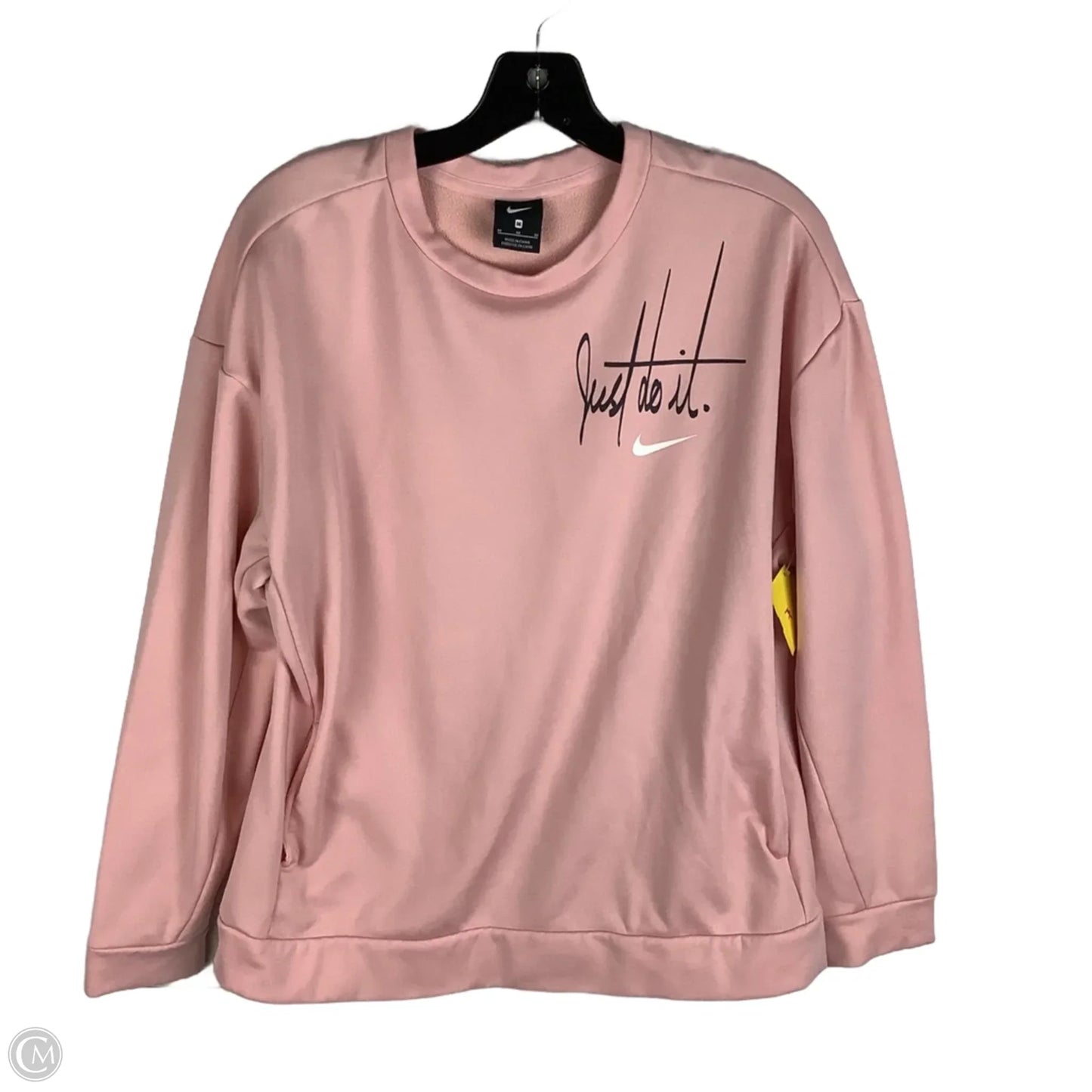 Sweatshirt Crewneck By Nike Apparel In Pink, Size: M