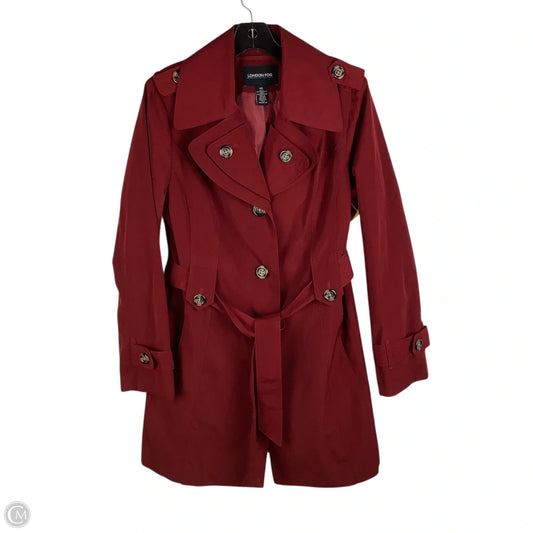 Coat Trench Coat By London Fog In Red, Size: M