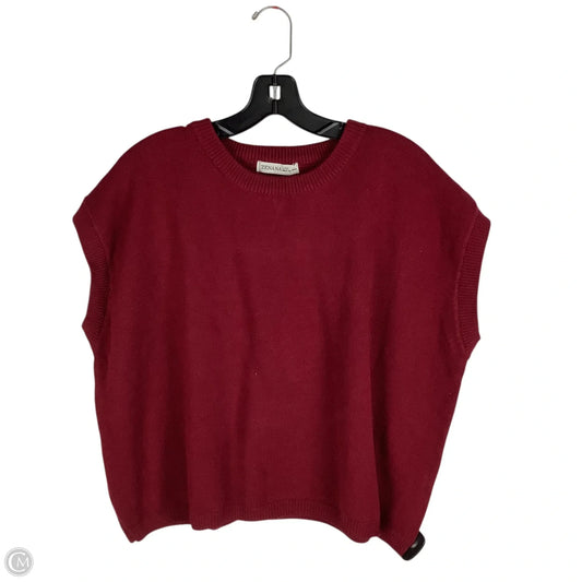 Sweater Short Sleeve By Zenana In Red, Size: L/XL