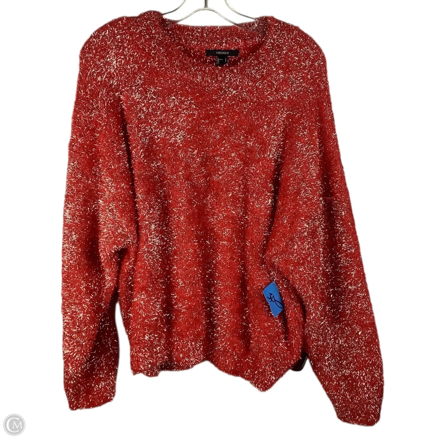 Sweater By Forever 21 In Red, Size: L