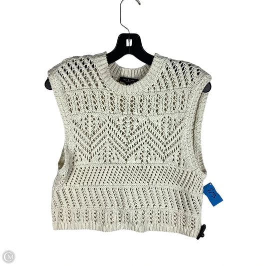 Sweater Short Sleeve By Rag And Bone In Cream, Size: S