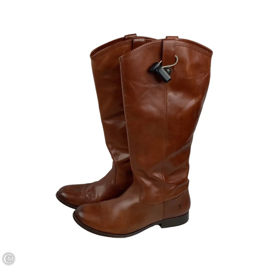 Boots Designer By Frye In Brown, Size: 11