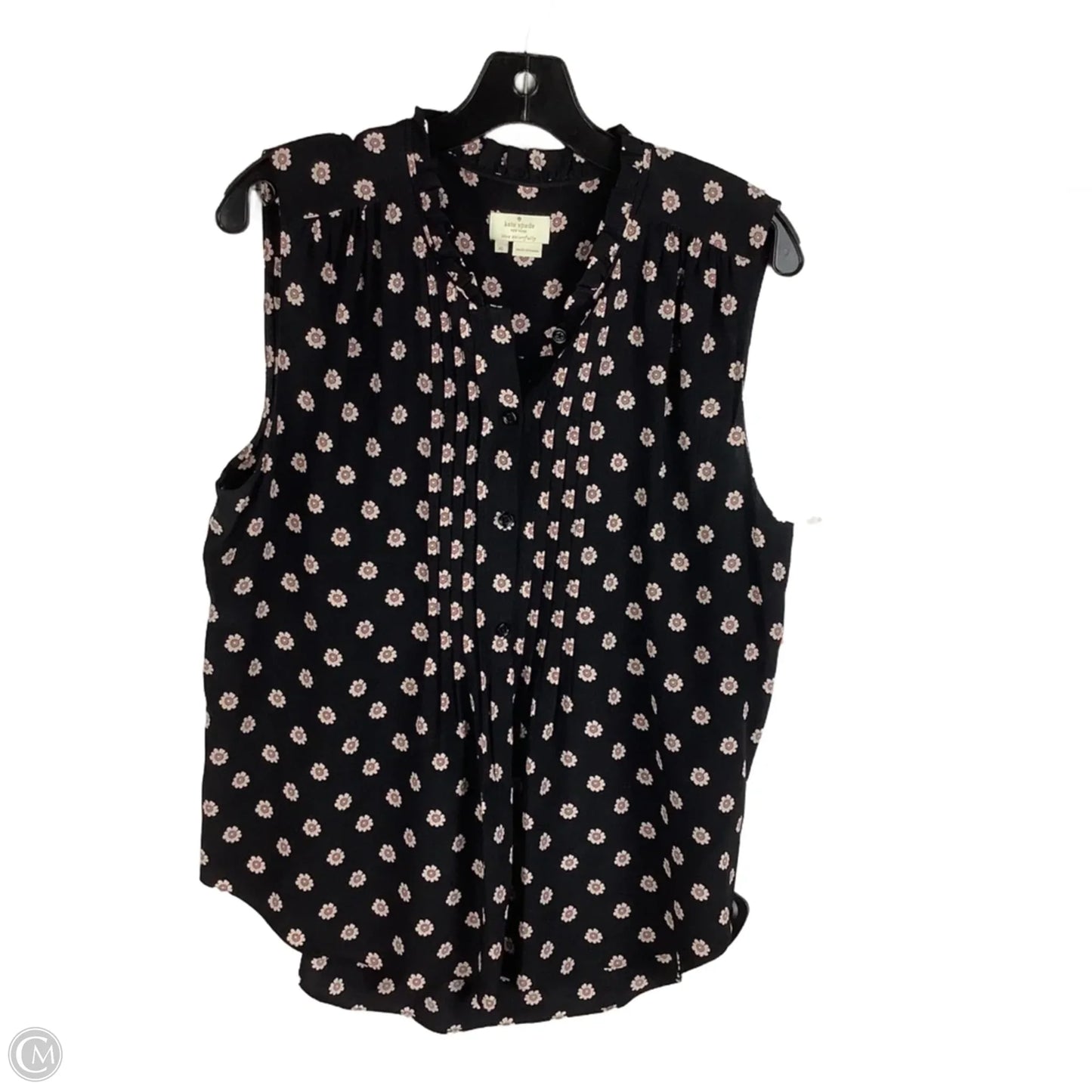 Top Sleeveless Designer By Kate Spade In Black, Size: Xl