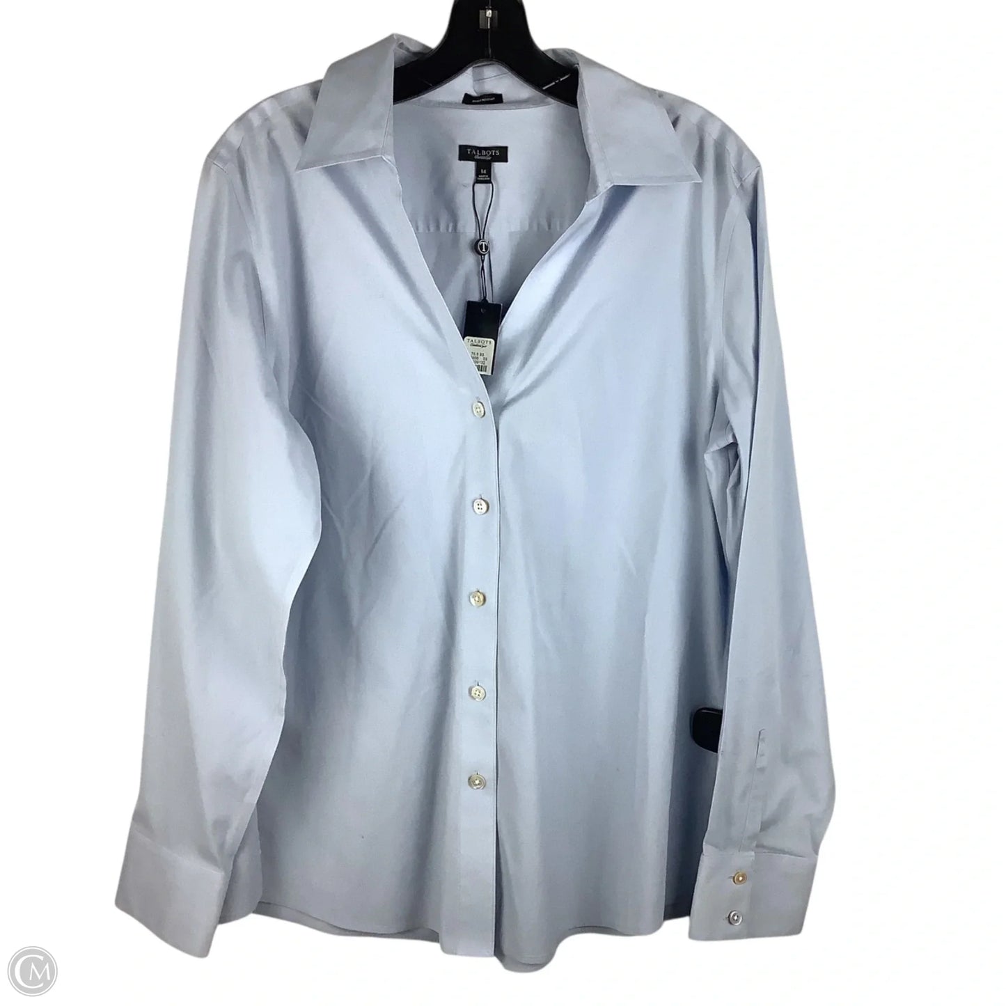 Top Long Sleeve By Talbots In Blue, Size: Xl