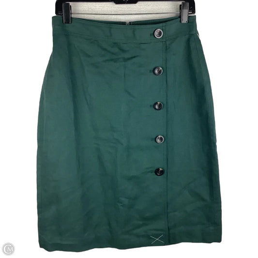 Skirt Midi By Ann Taylor In Green, Size: 4