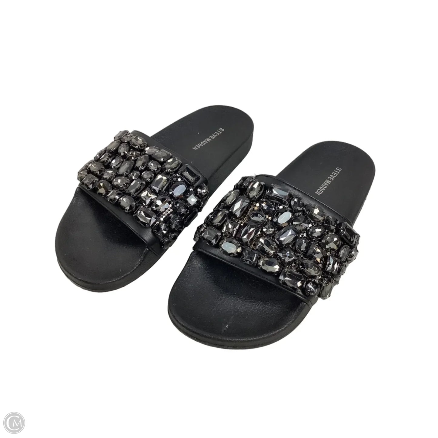 Sandals Flats By Steve Madden In Black, Size: 8