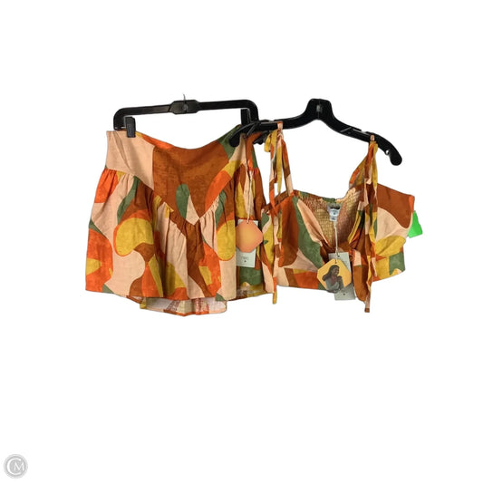 Skirt Set 2pc By Target-designer In Orange & Yellow, Size: 12