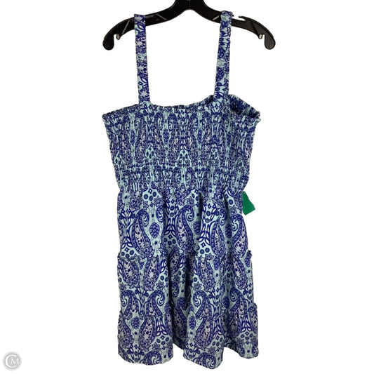 Dress Casual Short By Simply Southern In Blue, Size: Xl