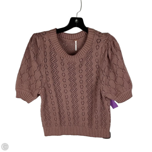 Sweater Short Sleeve By Free People In Purple, Size: S