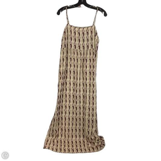 Dress Casual Maxi By Monteau In Green & Purple, Size: L