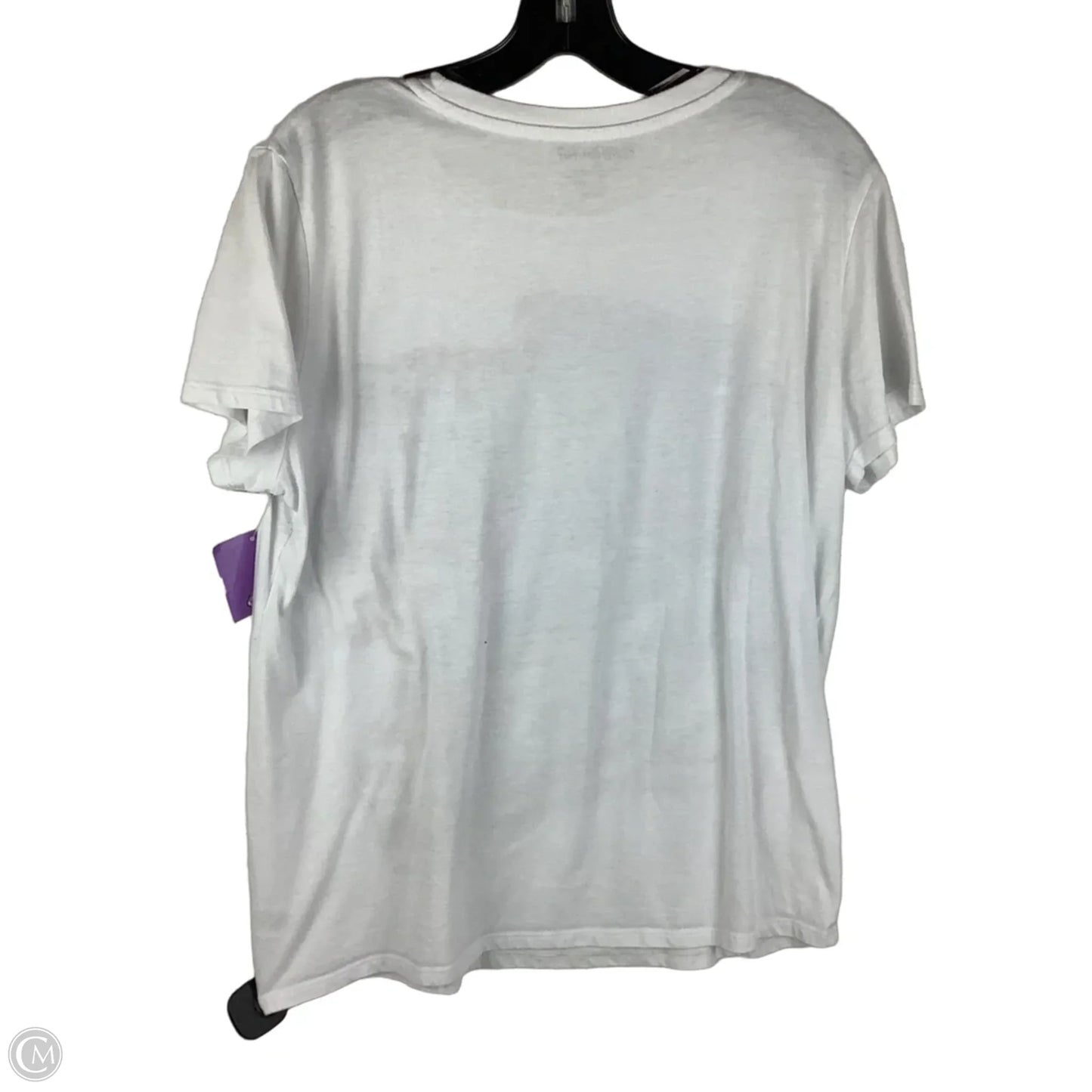Top Short Sleeve By Clothes Mentor In White, Size: Xl