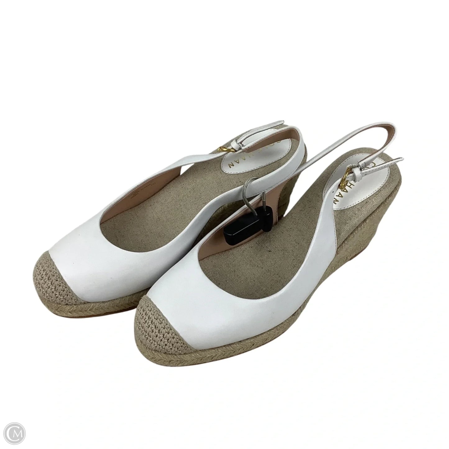 Shoes Heels Wedge By Cole-haan In White, Size: 8