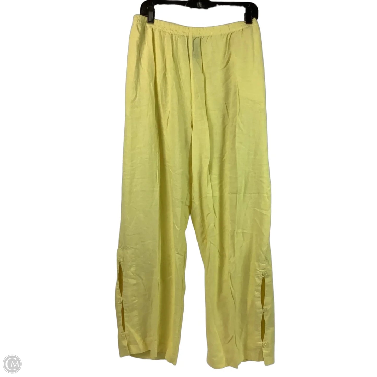 Pants Linen By Zac And Rachel In Yellow, Size: 3x