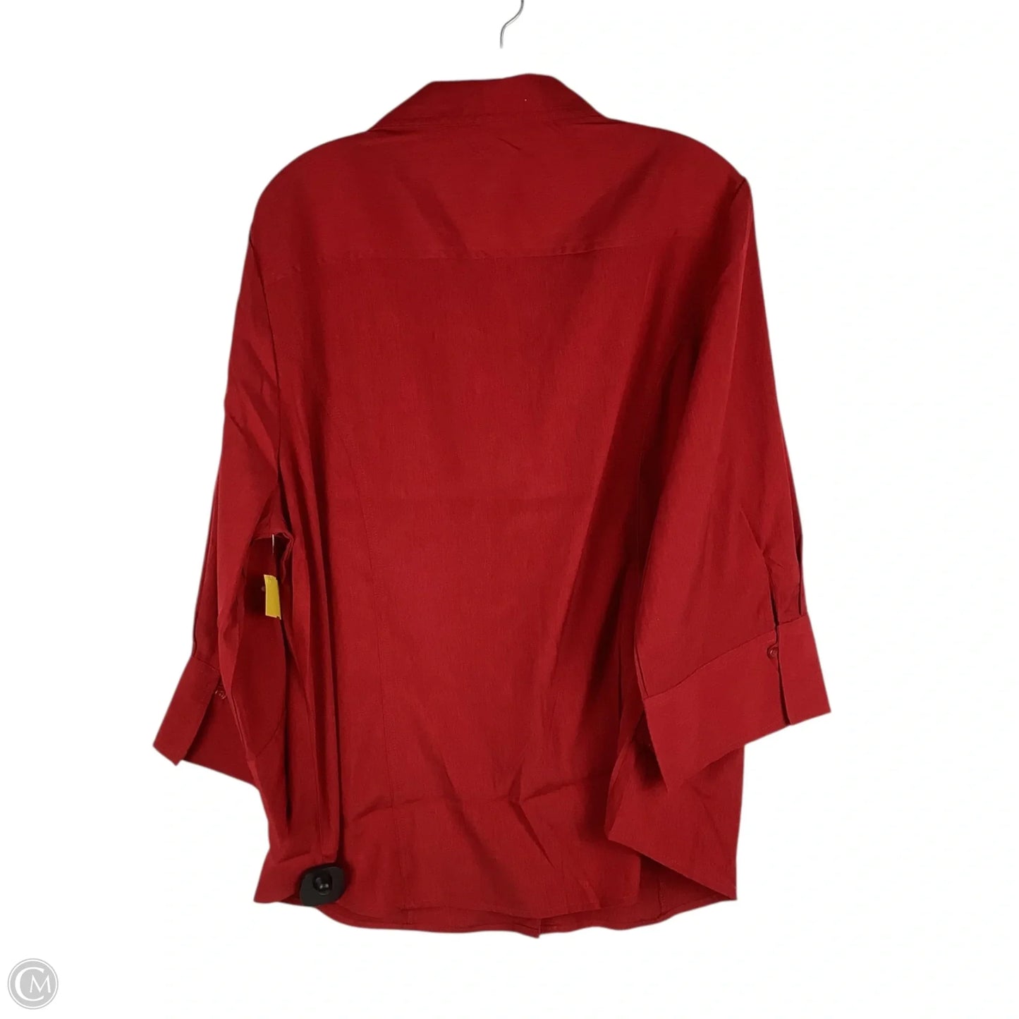 Top Long Sleeve By Cato In Red, Size: 1x (18/20)