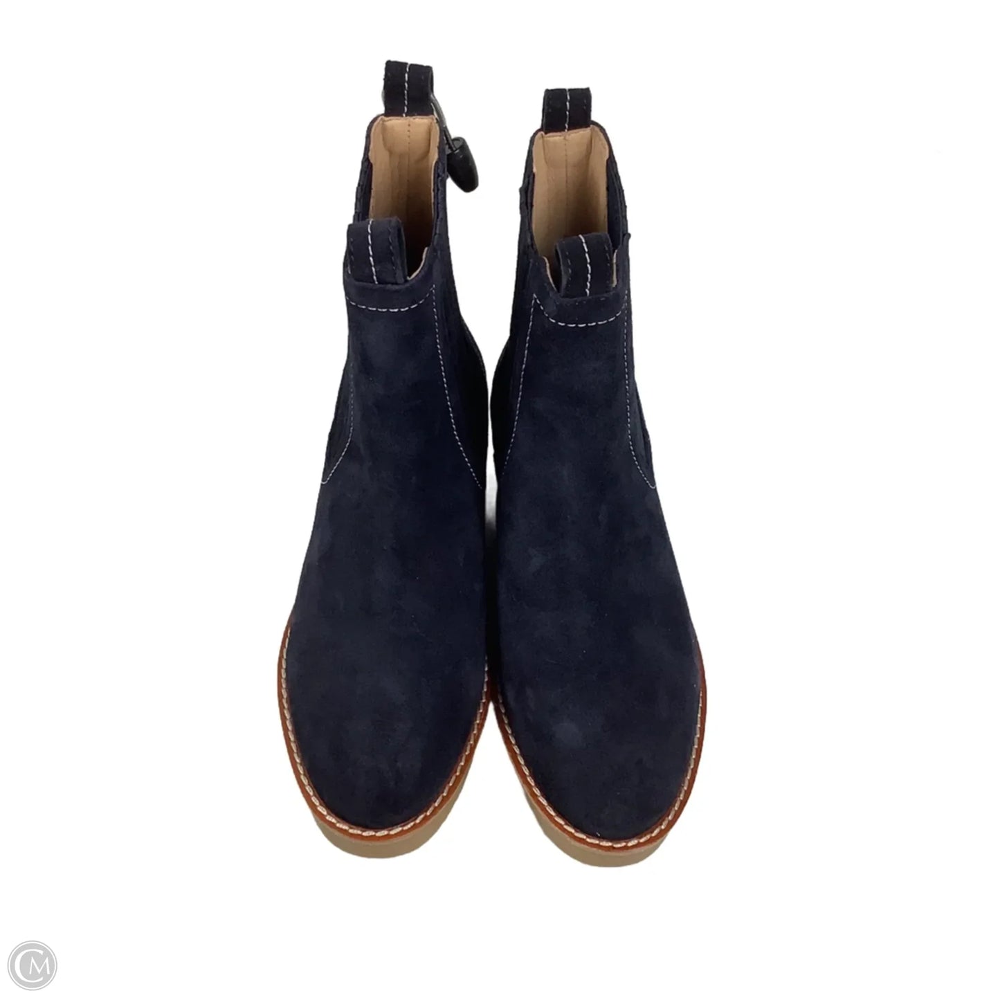 Boots Ankle Flats By Boden In Navy, Size: 37