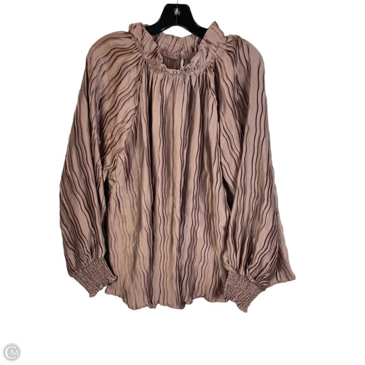 Top Long Sleeve By Glam In Purple, Size: M