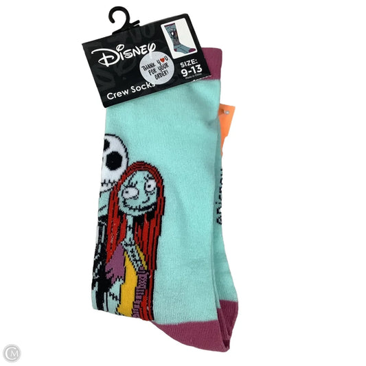 Socks By Disney In Green, Size: 9-13