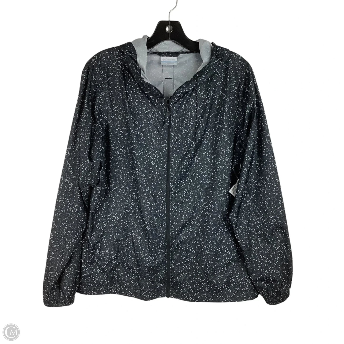Jacket Windbreaker By Columbia In Grey, Size: M