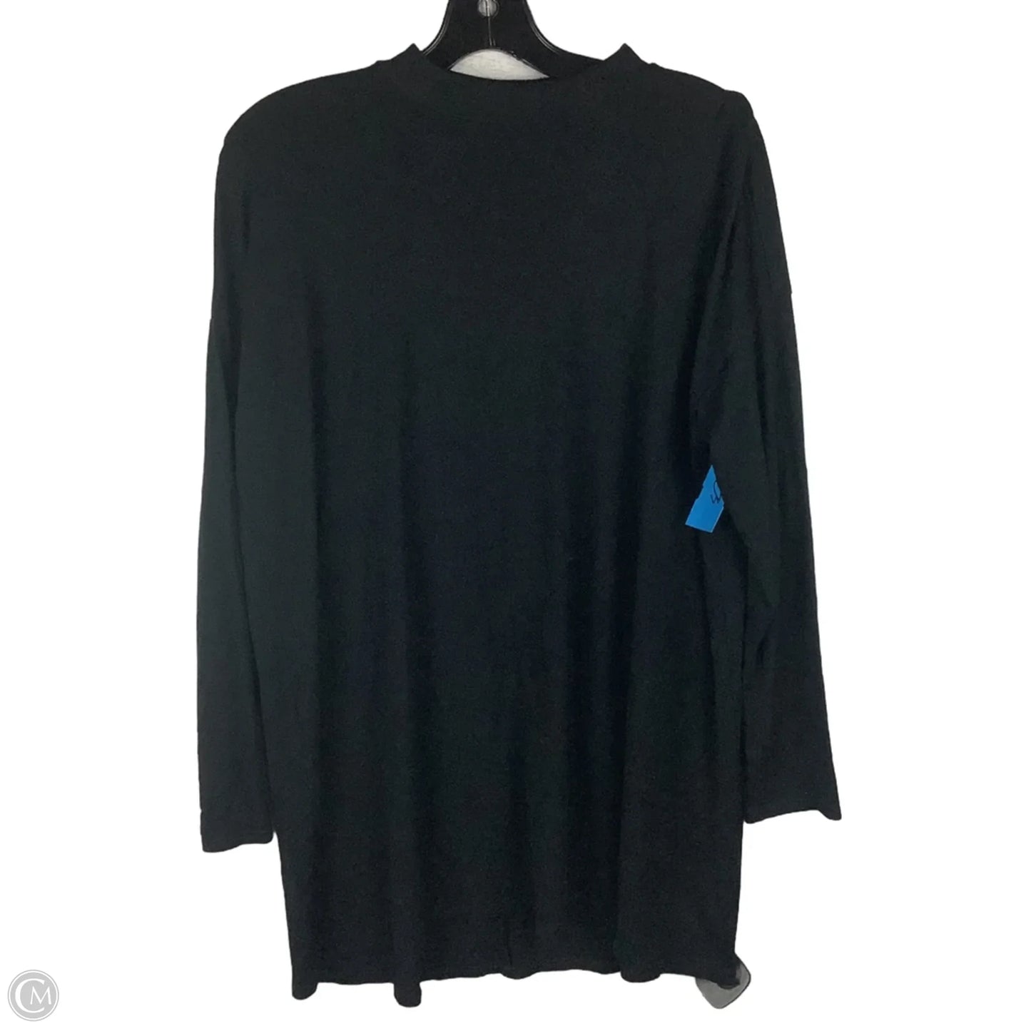 Top Long Sleeve By Eileen Fisher In Black, Size: M