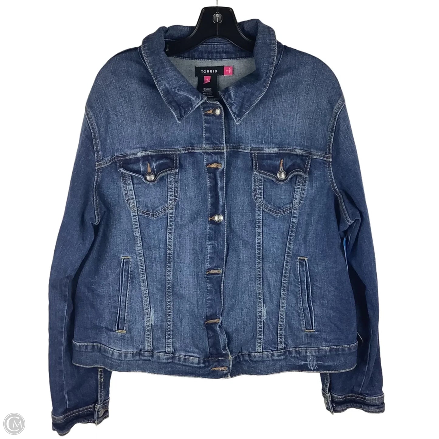 Jacket Denim By Torrid In Blue Denim, Size: 2x