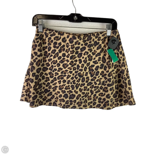 Skirt Mini & Short By Abercrombie And Fitch In Animal Print, Size: Xs
