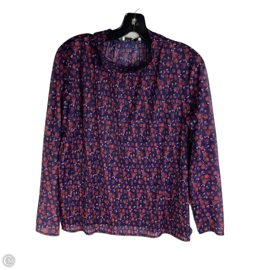 Top Long Sleeve Designer By Sandro In Purple, Size: Estimated S