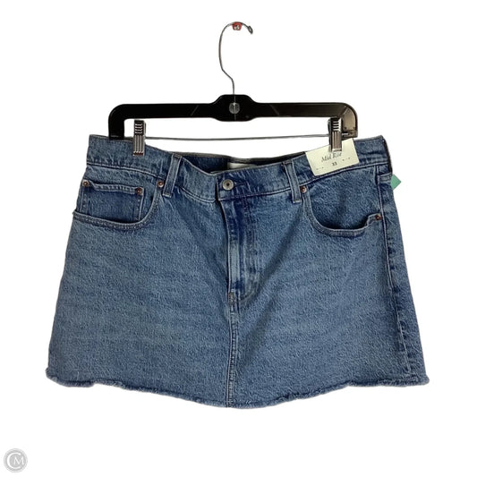Skirt Mini & Short By Abercrombie And Fitch In Blue Denim, Size: 16 (33)