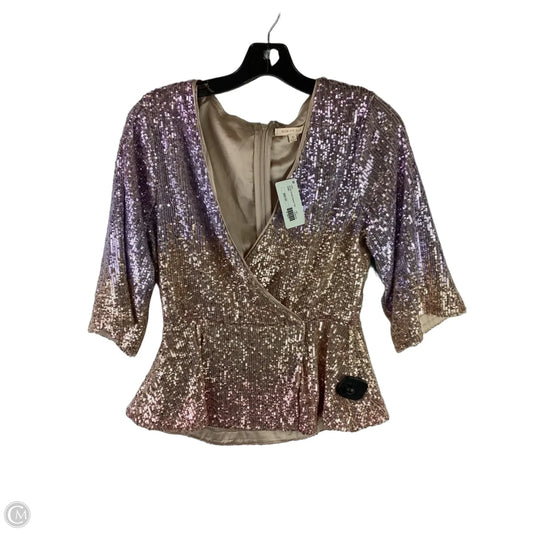 Top Long Sleeve By Skies Are Blue In Purple, Size: Xs