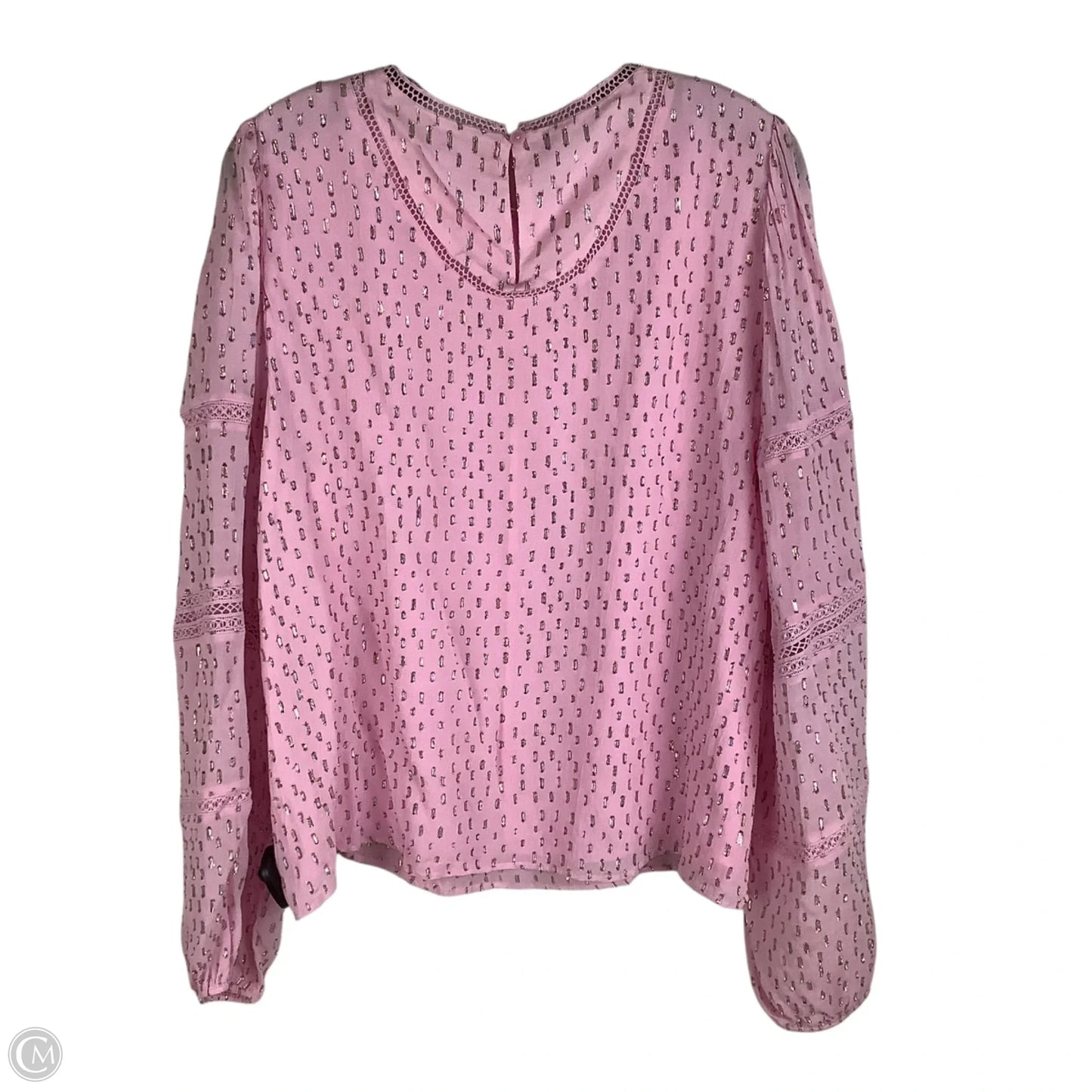 Top Long Sleeve Designer By Lilly Pulitzer In Pink, Size: Xl