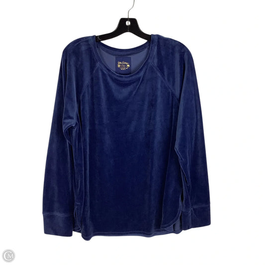 Top Long Sleeve Designer By Lilly Pulitzer In Blue, Size: Xl