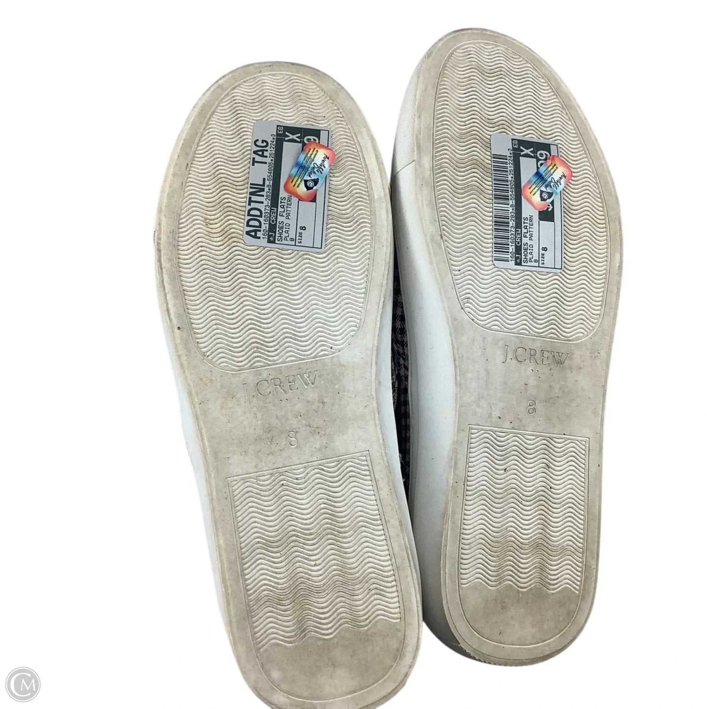 Shoes Flats By J. Crew In Plaid Pattern, Size: 8