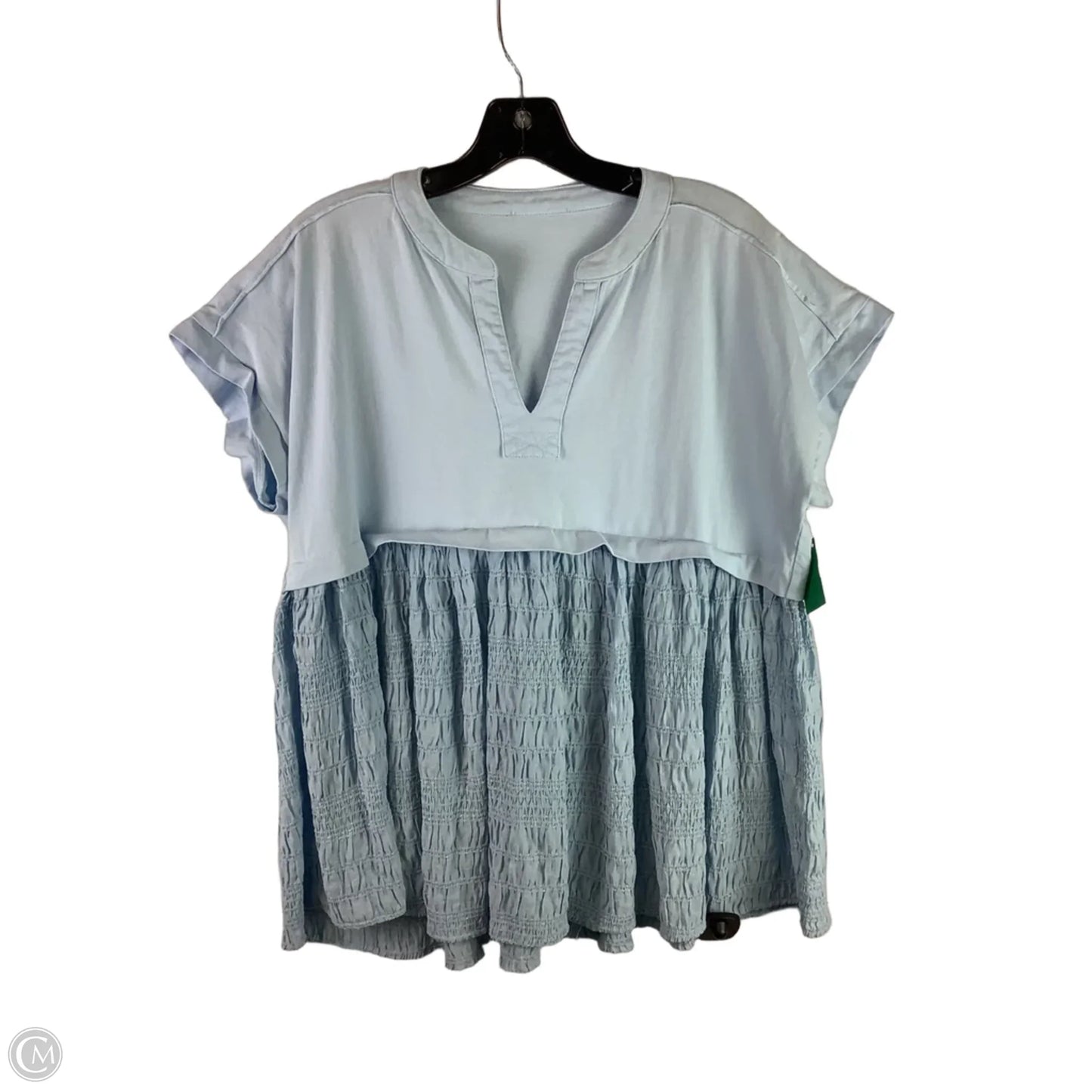 Top Short Sleeve By Clothes Mentor In Blue, Size: M