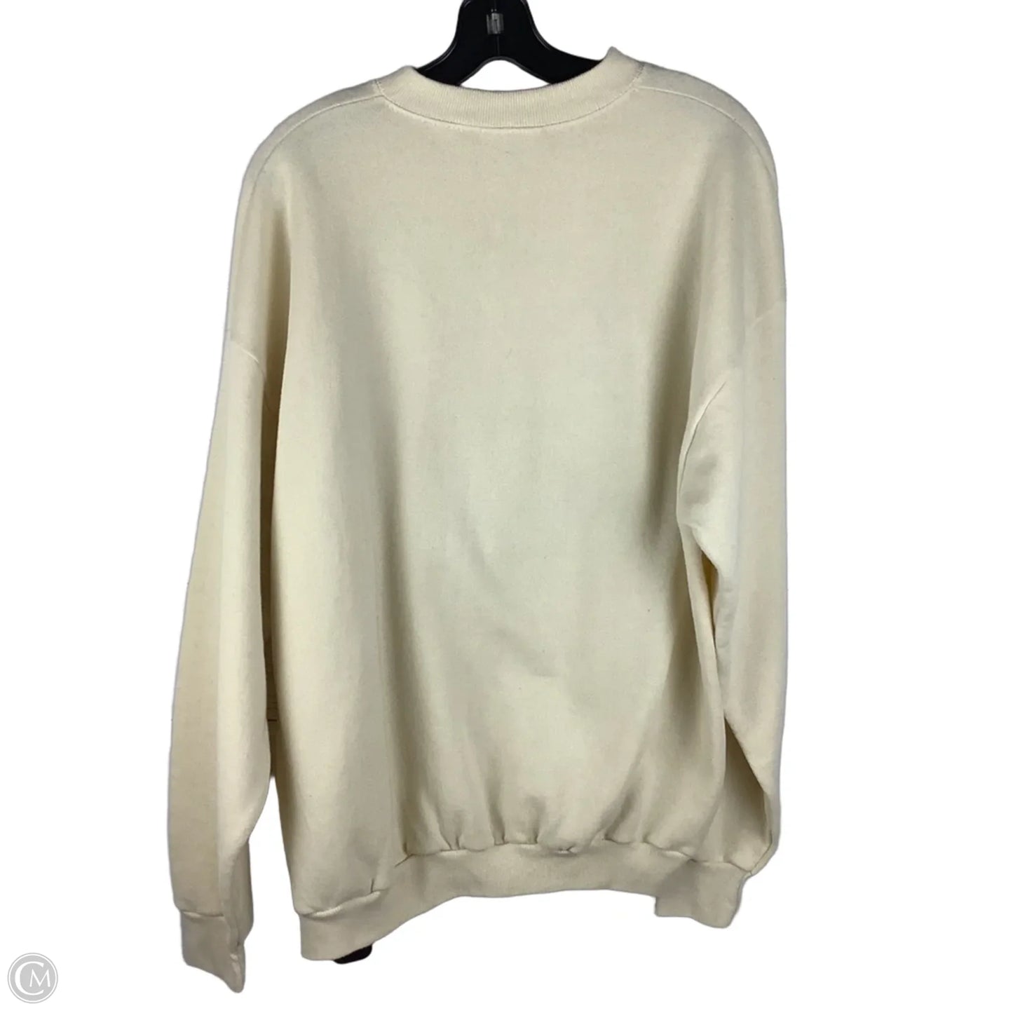 Sweatshirt Crewneck By Lee In Cream, Size: Xl