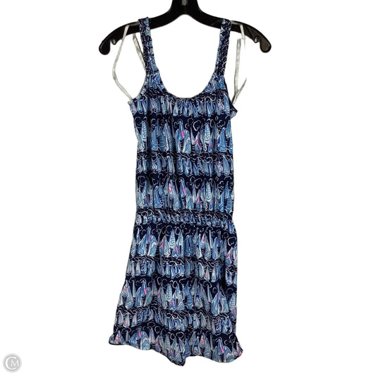 Romper Dress Designer By Lilly Pulitzer In Blue, Size: Xs