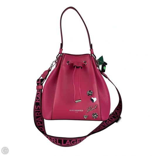Handbag Designer By Karl Lagerfeld, Size: Medium