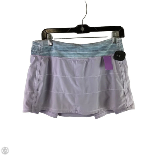 Athletic Skort By Lululemon In Purple, Size: 8
