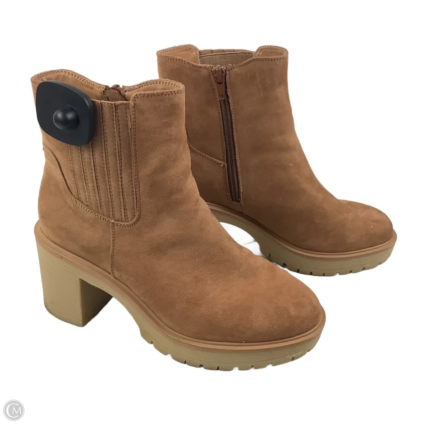 Boots Ankle Heels By Universal Thread In Brown, Size: 7.5