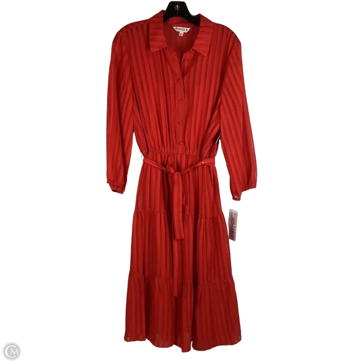 Dress Casual Midi By Nanette By Nanette Lepore In Red, Size: 14