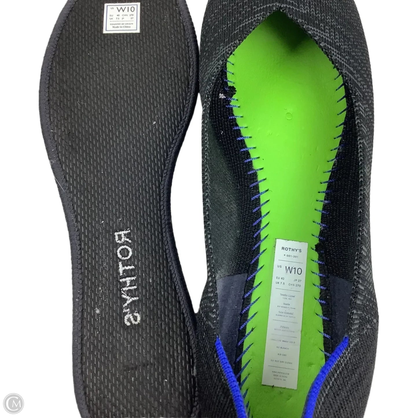 Shoes Flats By Rothys In Black, Size: 10