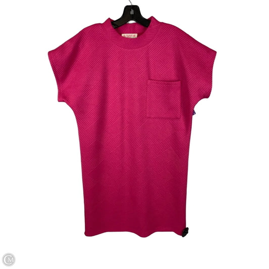 Dress Casual Midi By Almost Pink In Pink, Size: M