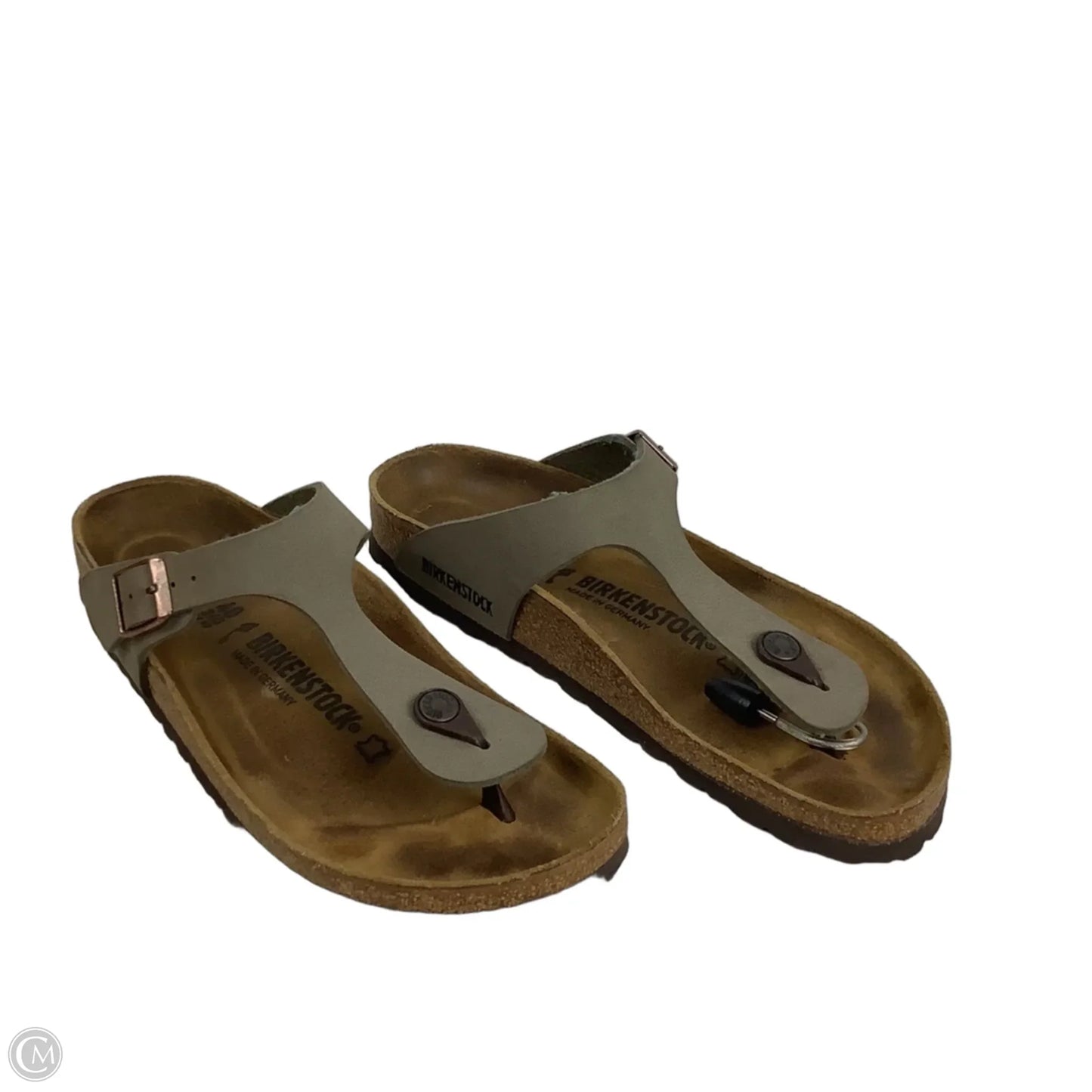 Sandals Flats By Birkenstock In Brown, Size: 9
