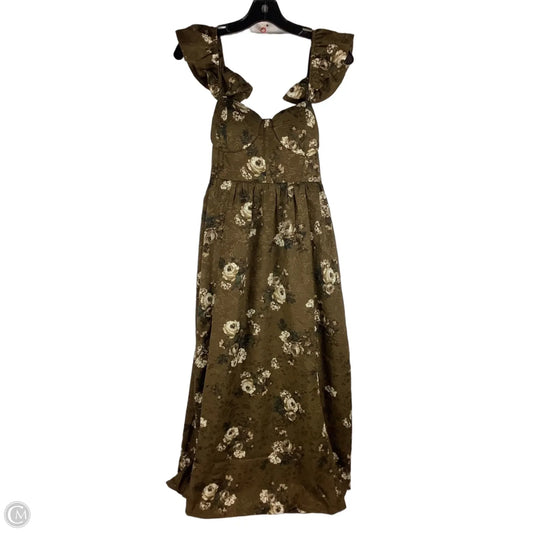 Dress Casual Maxi By Blu Pepper In Brown, Size: M
