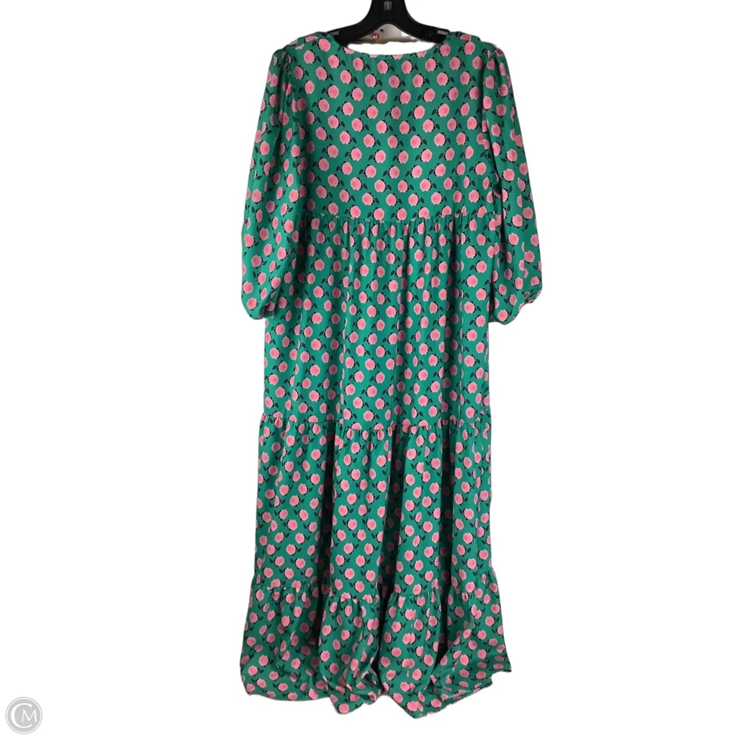 Dress Casual Maxi By Cmc In Green, Size: S (oversized)