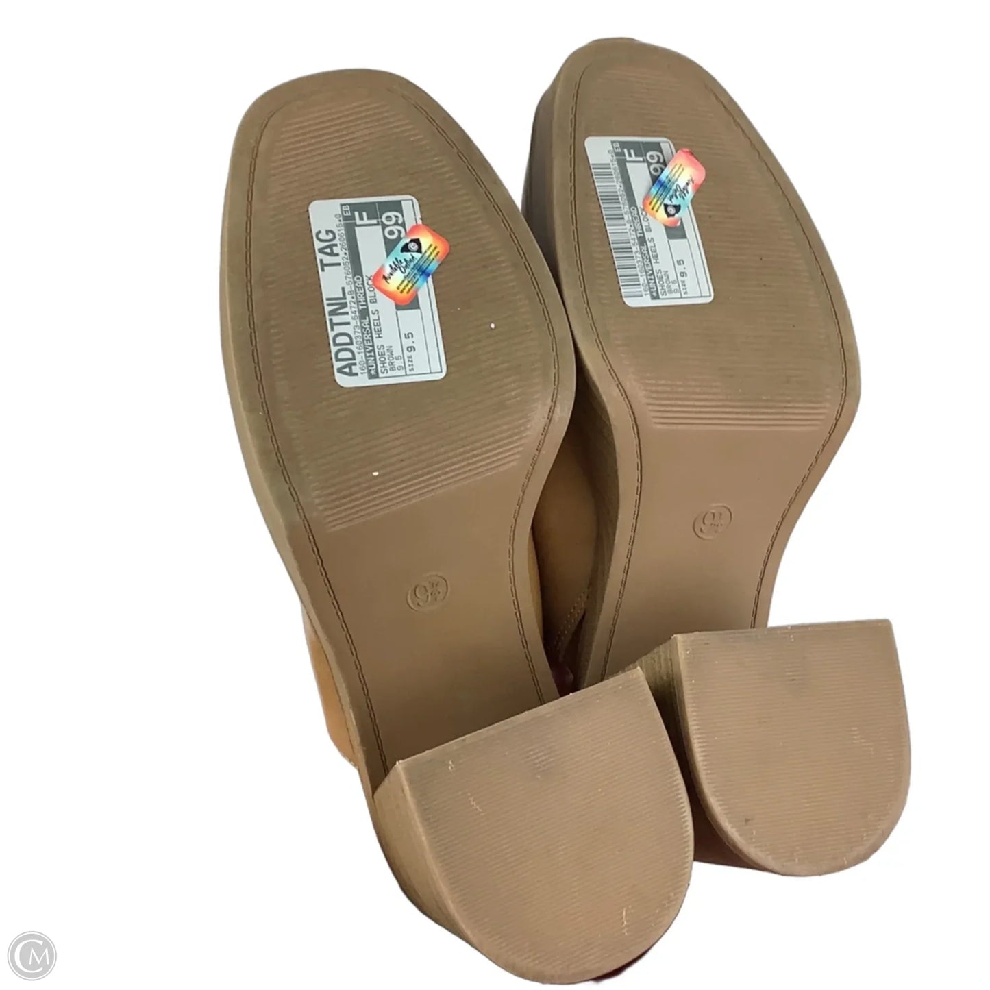 Shoes Heels Block By Universal Thread In Brown, Size: 9.5