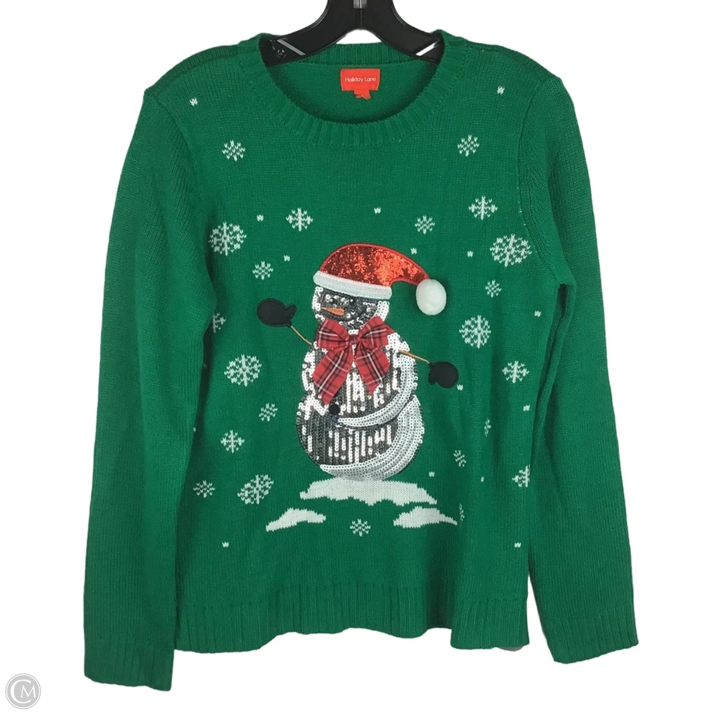 Sweater By Clothes Mentor In Green & Red, Size: S