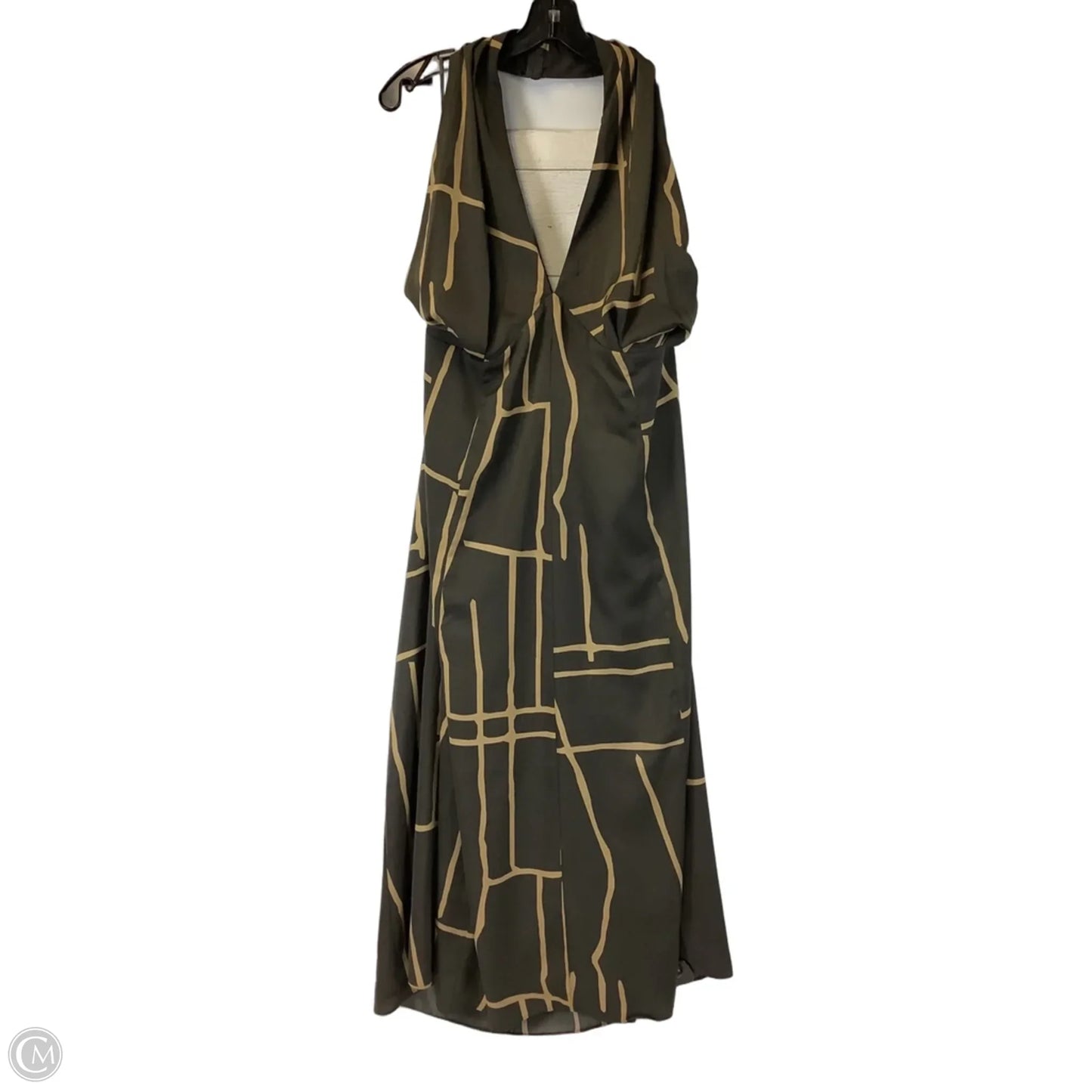 Dress Casual Maxi By Banana Republic In Brown, Size: 16