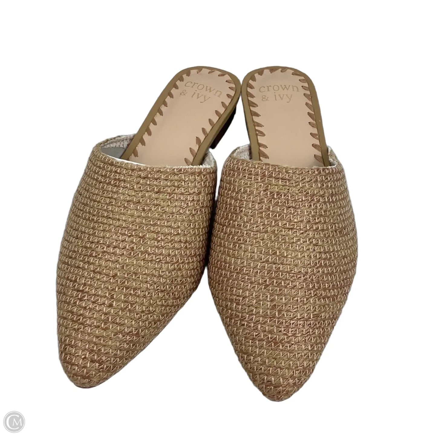 Sandals Flats By Crown And Ivy In Tan, Size: 8
