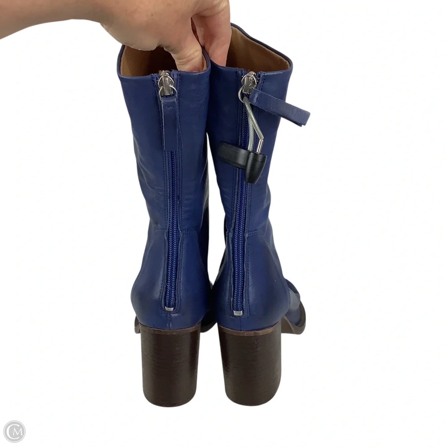 Boots Mid-calf Heels By Free People In Blue, Size: 37.5