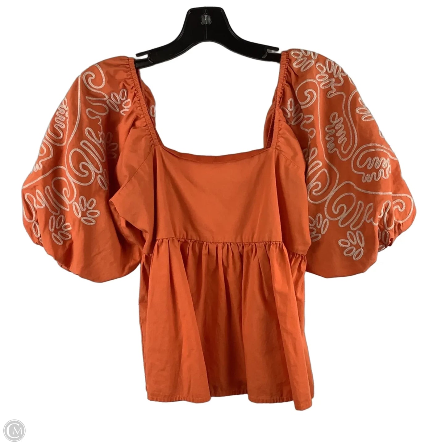 Top Short Sleeve By Thml In Orange, Size: Xs