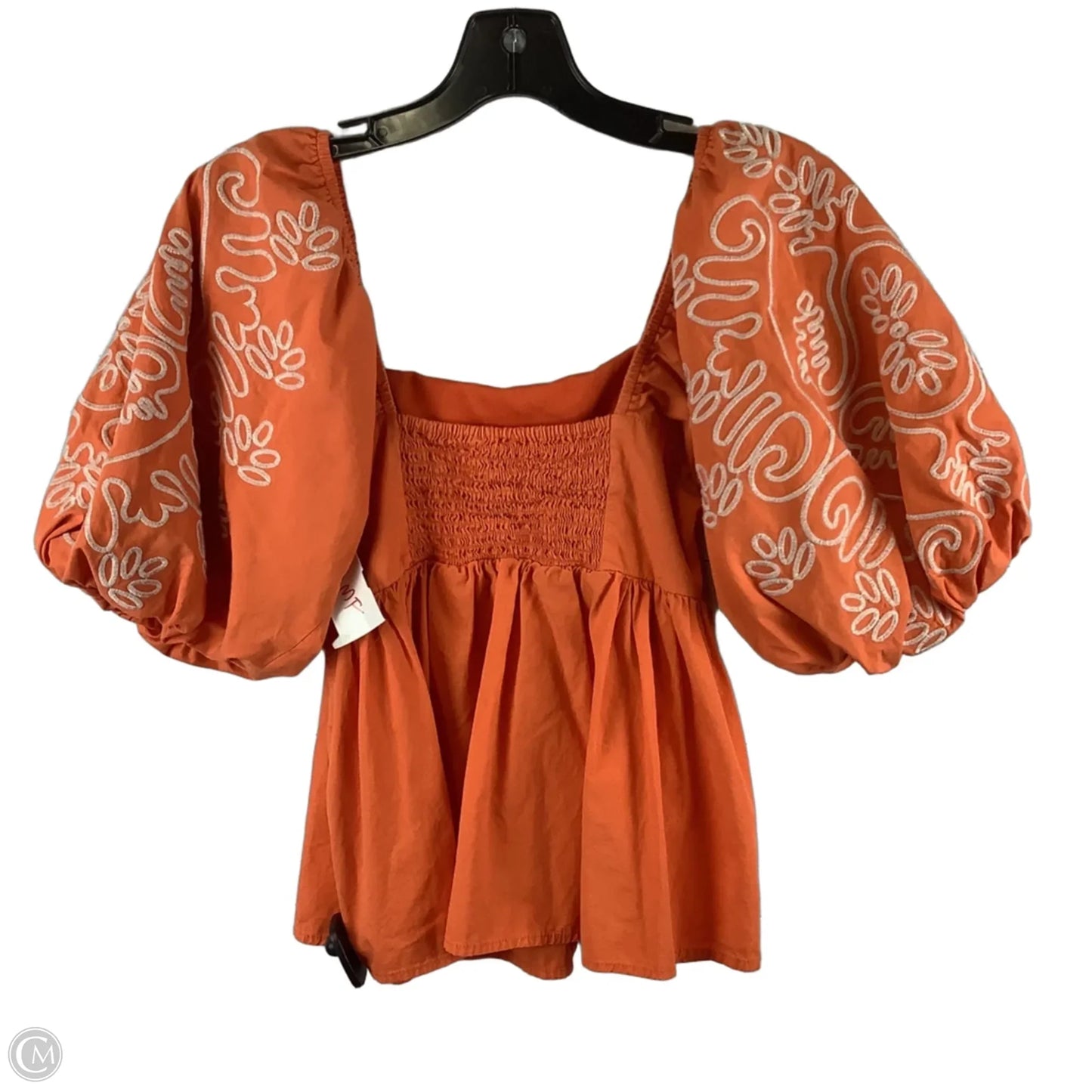 Top Short Sleeve By Thml In Orange, Size: Xs